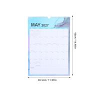 PHENOFICE Wall Calendar 2026: Runs From January 2026 To June 2027-18 Month Twin Wire Binding English Calendar Bottom Note Taking Planner For Organizing Planning