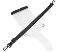 PHENOFICE Waterproof Radio Protective Pouch Wearable Around Neck Or Belt with Adjustable Rope Black and Polyester Material Rainproof Protective Bag for Intercom and Radio Devices