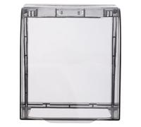 PHENOFICE Waterproof Socket Cover Protector for Electrical Outlets, Black Plastic Material with Waterproof Design, Protects Sockets from Water Vapour, for Humid Environments and Kitchens