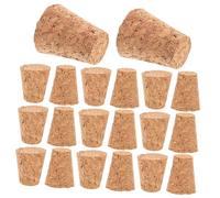 PHENOFICE Wine Corks Cork Plugs Natural Wood Tapered Stoppers 15mm Diameter for Bottles Home Brewing and Crafting 20pcs Set for Boys and Girls’ Fun Wishing Bottles
