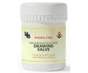 Phenol-Free Magnesium Sulphate Paste with Manuka Honey - S&P Drawing Ointment for Sensitive Skin, 50g.