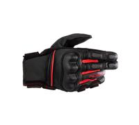 Phenom Leather Gloves - Black / Bright Red