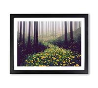 Phenomenal Spring Forest Framed Print | A2 Black Framed Wall Art | Ready to Hang | Modern Landscape Picture | Living Room Bedroom Lounge Office