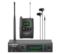 Phenyx Pro UHF Stereo Wireless in Ear Audio Monitor System, Selectable Frequency 900MHz Band, Rack Mountable, 160 ft. Operation, Ideal for Stage, Studio, Exhibit, Lecture, Speech (PTM-10)