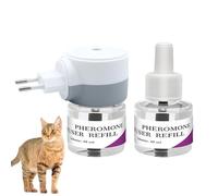 Pheromone Diffuser for Cats - Calming Stress for Cats | Reduces Stress Comfort Sleep Ideal for Home Travel and Marking