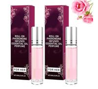 Pheromone perfume for women, Enhanced Scents Collection, Enhanced Scents Pheromone Perfume Infused Essential Oil Perfume Cologne, Long Lasting Fragrance for Travel (2pc A)