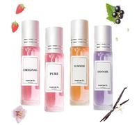 Pheromone Perfume for Women,Wonderful Scent,Luxury Fragrance Ladies Perfumes,Roller Pheromone Perfume,Original Pheromone Infused Essential Oil Perfume,Long Lasting Perfumes (4PC)