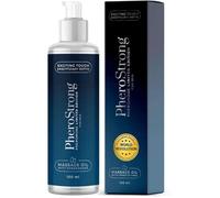 PheroStrong Limited Edition Massage Oil with Pheromones for Men, Lightweight Scented Body Oil with Bergamot, Plum, Cinnamon, Cedar and Vanilla, 100 ml