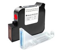 Phezer Original Quick Dry Solvent Ink Cartridge Replacement PS120 Handheld Inkjet Printer and Mini Inkjet Printer, Compatible for 1 inch/25.4mm Nozzle Coding Machine (Red, 72ml)