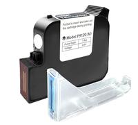 Phezer Original Quick Dry Solvent Ink Cartridge Replacement PS120 Handheld Inkjet Printer and Mini Inkjet Printer, Compatible for 1inch/25.4mm Nozzle Coding Machine (White, 1inch, 72ml)
