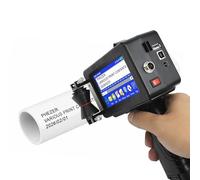 Phezer P16-T Handheld Inkjet Printer for Pipes,Tubes and Cables, 0.5 Inch/12.7mm Nozzle Portable Inkjet Coding Machine for Date Batch Lot Barcode Logo Multi-line on PVC, Plastic and Metal (P16-T-US)