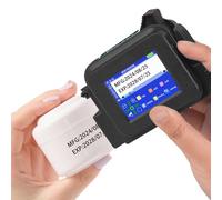 Phezer PC12 Portable Mini Handheld Inkjet Printer 12.7mm/0.5 Inch Height for QRCode Barcode Date Time Logo Number Print On Glass Carton Wood Cloth Plastic on Any Surface, with 25 Languages (PC12)