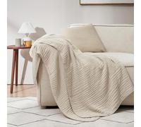 PHF Cooling Muslin Throw Blanket 50"x70", 6-Layer Lightweight Gauze Blanket Made from 35% Rayon Derived from Bamboo & 65% Cotton, Breathable & Ultra Soft Cozy for Hot Sleepers, French Oak