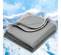 PHF Double Cooling Blanket for Hot Sleepers Twin XL Size, Arc-Chill Q-Max>0.5 with Double Cooling, Summer Blanket Absorbs Heat to Keep Cool All Night for Night Sweats (Charcoal Grey, 66''x90'')