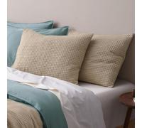 PHF Ultra Soft Waffle Weave Pillow Shams King Size, No Insert, 2 Pack 20" x 36" Pillowcases,Breathable & Skin-Friendly Pillow Cases, Stylish Decorative Bed Pillow Cases Covers,Khaki