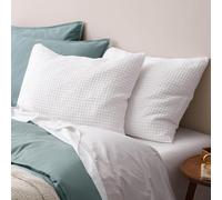 PHF Ultra Soft Waffle Weave Pillow Shams Standard Size, No Insert, 2 Pack 20" x 26" Pillowcases,Breathable & Skin-Friendly Pillow Cases, Stylish Decorative Bed Pillow Cases Covers, White