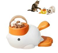 PHFDQKG Cat Treat Dispenser Toy, Non-slip Interactive Slow-Patient Nutritional Feeder, Suitable for Small and Medium-Sized Pets, Promotes Intellectual Development