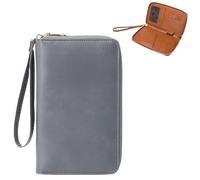 PHFDQKG Multifunctional Passport Holder, a Travel Essential, Holds Credit Cards, Tickets, and Cash.