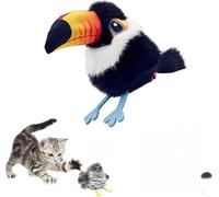 PHFDQKG Rechargeable flapping bird cat toy, a cat entertainment toy with motion sensing, one-touch activation of catnip, and three flapping modes.