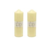 PHG Premium Edition Vanilla Fragranced Pillar Candle | Stylish Long-Lasting Scented Pillar Candles | Classic Pillar Candles | Decorative Pillar Candles | Multipack (Pack of 2, 150 Hour)