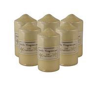 PHG Premium Edition Vanilla Fragranced Pillar Candle | Stylish Long-Lasting Scented Pillar Candles | Classic Pillar Candles | Decorative Pillar Candles | Multipack (Pack of 6, 100 Hour)
