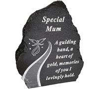 PHG Special Personalised Stone Memorial | Classic Decoration Piece | Eye Catchy Keepsake | Lovely Remembrance Gift | Stylish Decor | Home Improvement - Black (Mum)