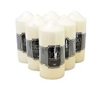 PHG White Candle Set | Pillar Candle| Long Burning Candle| Pillar Candle Pack | Large Pillar Candle | Long Burning Church Candle | Extra Large Candle | Votive Candle Pack (Pack of 6, 100 Hour)