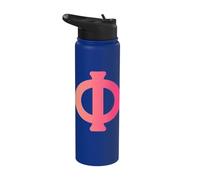 Phi - 21st Letter of the Gr lphabet Stainless Steel Insulated Water Bottle