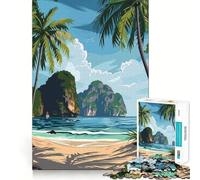 Phi Phi Islands Thailand Teenager Jigsaw Puzzles 1000 Pieces Mind Puzzle Casual Relax Image Assembly Heartfelt Gift (38x26cm)