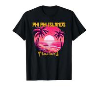 Phi Phi Islands Thailand Value Graphic T-Shirt, Men, Black, S