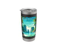Phi Phi Islands Thailand Vintage Stainless Steel Insulated Tumbler