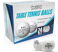 PHIBER-SPORTS Table Tennis Balls 40+ Premium 3-Star - Perfect Playing Characteristics - Ideal for Beginners, Families, and Professionals - Made According to Competition Standards