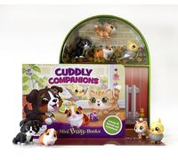 Phidal Cuddly Companions My Mini Busy Books - Activity Books for kids, 10-page storybook, 4 figurines, a foldable play mat