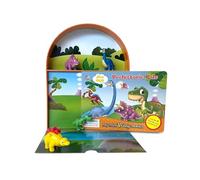 Phidal Dino Days Prehistoric Pals My Mini Busy Books - Activity Books for kids, 10-page storybook, 4 figurines, a foldable play mat