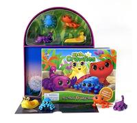 Phidal Little Crawlies My Mini Busy Books - Activity Books for kids, 10-page storybook, 4 figurines, a foldable play mat