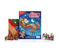 Phidal Merry Christmas My Busy Books - Storybook, 10 figurines, playmat