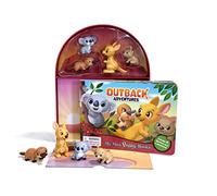Phidal Outback Adventures My Mini Busy Books - Activity Books for kids, 10-page storybook, 4 figurines, a foldable play mat