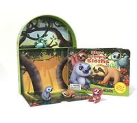 Phidal Slow Sleepy Sloths My Mini Busy Books - Activity Books for kids, 10-page storybook, 4 figurines, a foldable play mat