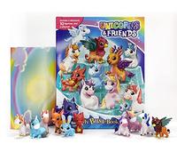 Phidal Unicorns & Friends My Busy Books - Storybook, 10 figurines, playmat