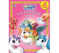 Phidal Unicorns & Friends Sticker Book Treasury - Activity Books for kids, 350 reusable stickers, 96 pages of fun