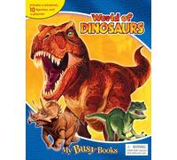 Phidal World of Dinosaurs My Busy Books - Storybook, 10 figurines, playmat