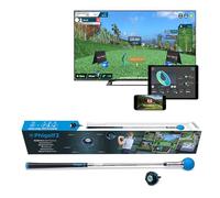 PHIGOLF2 Home Golf Game Simulator: Enjoy Interactive Golf with Motion Sensor & Swing Stick for Indoor & Outdoor Fun - 38,000+ Courses Worldwide, Compatible with Android, iOS, App & E6 Connect