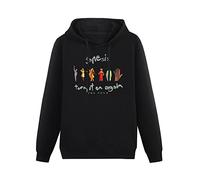 Phil Collins Hoodies Long Sleeve Pullover Loose Hoody Sweatershirt Black S