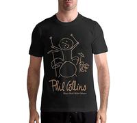 Phil Collins Men's Cotton T-Shirt Black Men Unisex Tee