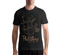 Phil Collins Men's Cotton T-Shirt Black Men Unisex Tee M