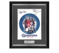 Phil Daniels & Leslie Ash Signed Quadrophenia Poster. Deluxe Frame