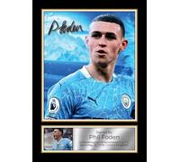 Phil Foden Signed Autographed Portrait Poster Print - Manchester City & England Football Memorabilia Wall Art for Fans & Collectors, A2 Poster Print (594x420mm)
