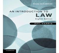 Phil Harris An Introduction to Law Paperback Book Phil Harris Multicolor