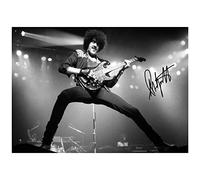 Phil Lynott Thin Lizzy pre-signed Photo Poster, A3 | Unframed portrait photo poster printed on Canon Pro Lustre photographic paper for indoor wall display.