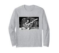 Phil Lynott Thin Lizzy Recording Thunder and Lightning 1982 Long Sleeve T-Shirt
